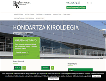Tablet Screenshot of hondartzakiroldegia.com